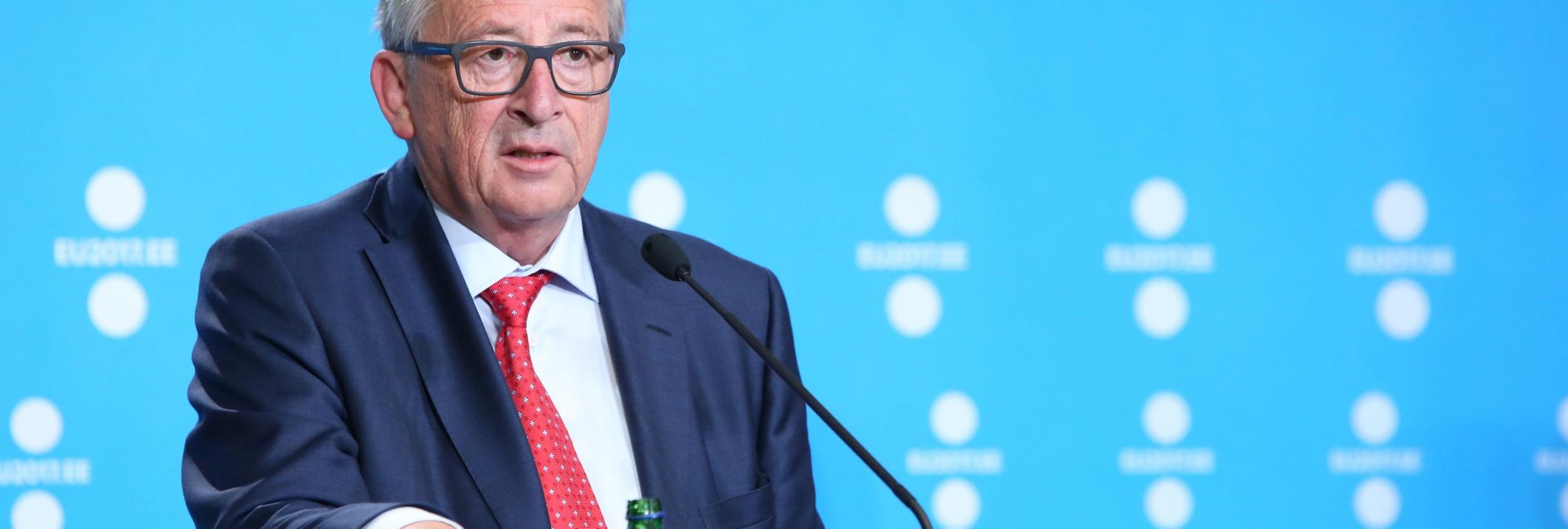 Europese Commissie-voorzitter Jean-Claude Juncker ging eind juli op bezoek in de VS