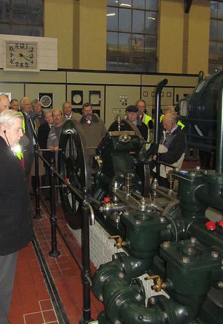 Foto genomen in de museumhal tijdens een excursie naar de Suikerunie in Dinteloord op 06/11/2010