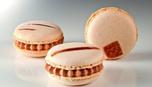 Trio van macarons mokka
